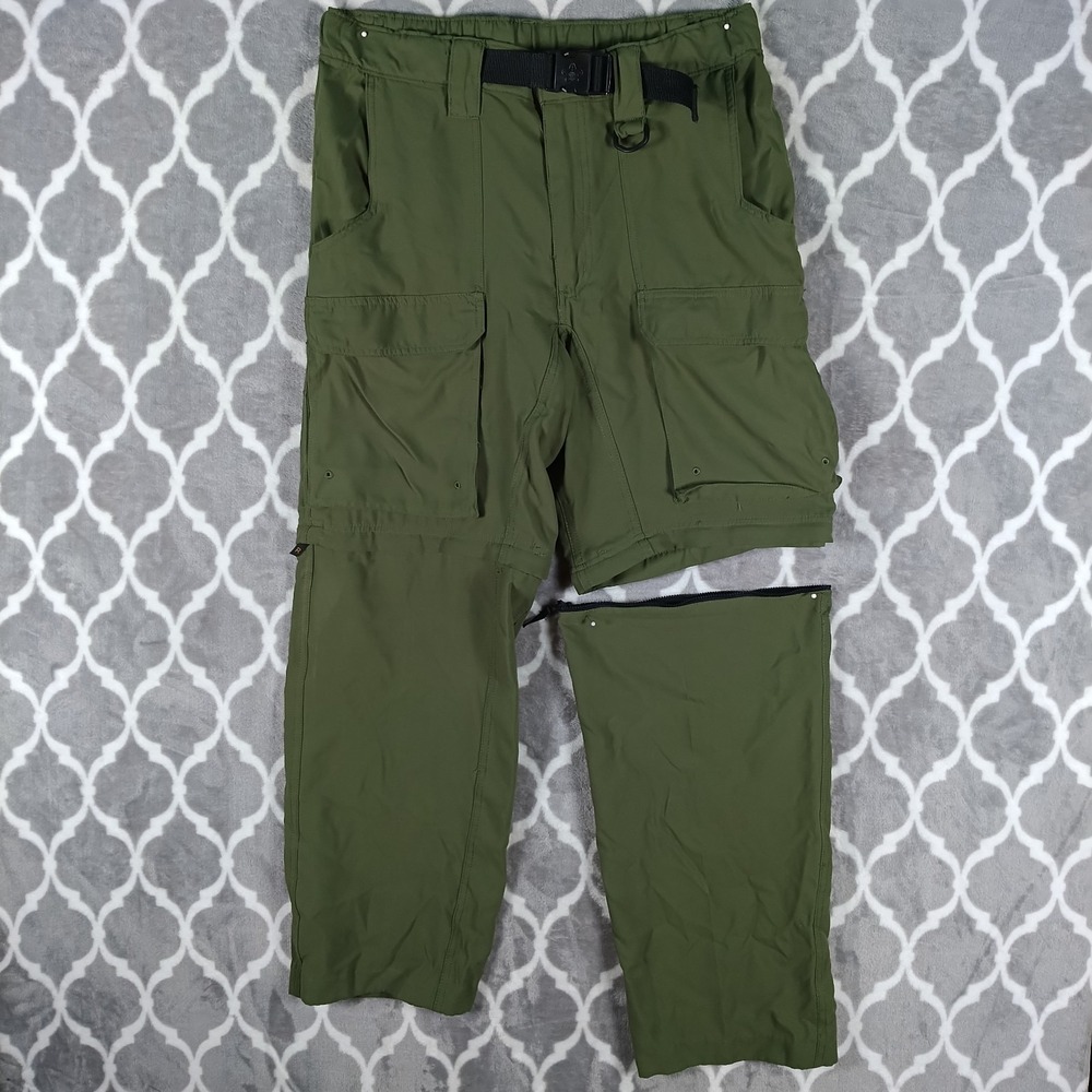 Boy Scouts of America Pants Men Green Small Relaxed Switchbach Convertible Cargo